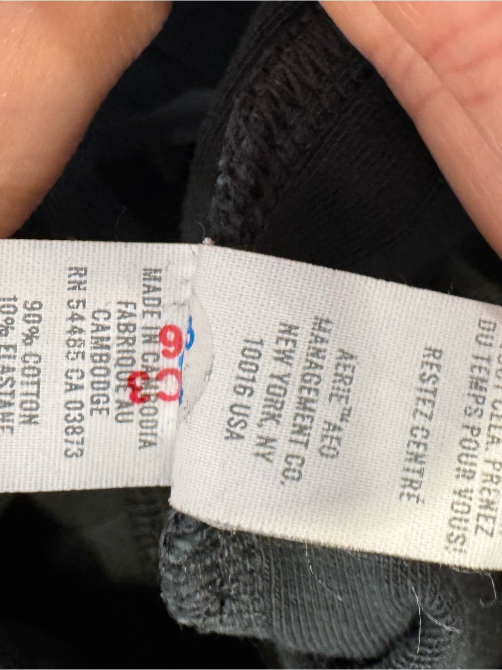 Aerie offline Ribbed Midi Skirt with Side Slits - Black sz medium - Picture 6 of 6